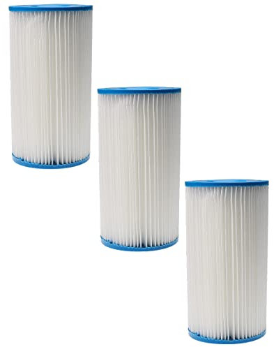 vhbw 3X Cartuccia Filtro sostituisce Intex Filtro Tipo A per Piscina, Pompa Filtro - Filtro dell'Acqua, Bianco/Blu