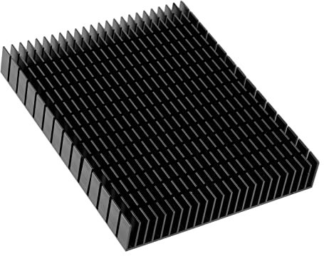 VGEBY Disipador de Calor de Aluminio Diseño Inteligente Disipador de Calor 150x120x20mm para Placa PCB Amplificador de CPU (Negro)