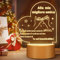 Adiwo Freund Geschenke,Acryl LED Lampe Geschenk für Freund 3D Freund Geschenk LED Geschenk Beste Freund Geburtstag Betriebene Lampe