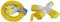 Faithfull FPPTL14ML 14 Metre L/V Trailing Lead Extension Lead 110V 16A 1.5mm Cable & FPPSOCK3WAY 3 Way Splitter 110V 16A, Yellow