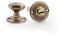 Traditional Oval Thumbturn & Release Lock - Antique Brass - Bathroom Door WC