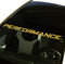 Auto Windschutzscheibe Fenster Banner Performance Vinyl Aufkleber Decals | Auto Tuning Reflexaufkleber | DIY Autodekorationsaufkleber (Gelb)