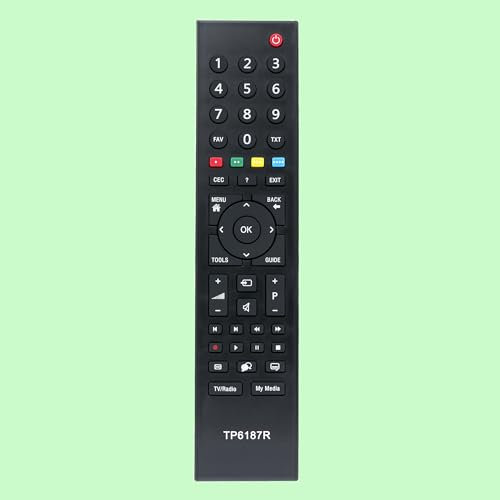 Remplacement de la télécommande TP6187R, Fit for Grundig TV 40 VLE 4520 BF; 32 VLE 5500 BG; 48 VLE 5421 BG; 40 VLE 5421 BG; 40 VLE 4520 BM; 48 VLE 5520 BG; 22 VLE 5520; WG; 28 VLE 5401 BG; 32VLE4820