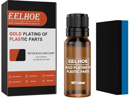 Kunststoffsanierung für Autos, New Auto-Kunststoffreiniger,Auto Kunststoff Auffrischer, Kunststoffpflege Reparaturmittel für Autokunststoffe, Kunststoffsanierungsmittel (1)