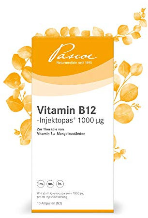 Pascoe Vitamin B12-Injektopas 1000 µg, Vitamin-B12-Mangel, Cobalamin-Mangel - 10x1 ml