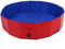 Pet Pool Large Size, 120cm Diameter x 30cm Deep, Blue Interior Red Exterior