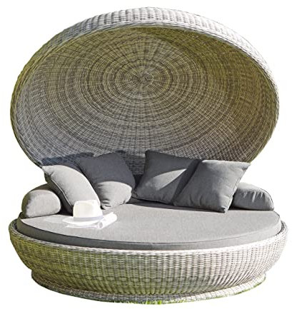 Müsing Oyster Lounge-Insel Kunststoffgeflecht White-Coral