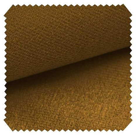 novely® ARTENA - Samtiger Velours-Möbelstoff - Anschmiegsamer Polsterstoff - Robuster Bezugsstoff - Pflegeleichte Meterware 1lfm | Farbe: 33 Senfgelb