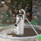SanBouSi Pompa Acqua Manuale in Acciaio Inossidabile Argento, Pompa Pozzo, Pompa Acqua Domestica, Pompa Giardino