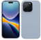 kwmobile Case for iPhone 14 Pro Case - Slim Soft TPU Silicone Cover - Works with Wireless Charging - Light Blue Matte
