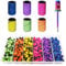 Nail Drill Bit Sanding Bands for Nail Drill, CORFULRA Professional 300 Pcs 6 Colors Corse Fine Efile Sander Set #80#100#120#150#180#240 Grits, Rainbow Mandrel Nail Drill Bit for Acrylic Nails.