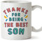 MUGFFINS Son Mug - in English - Thanks for Being The Best - Funny Gift - Ceramic 11oz Mug