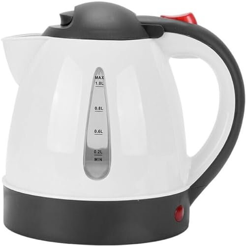 Dhouse 12V Auto KFZ HeißWasserkocher Teekocher 150W Edelstahl Heizung Wasser Kocher 1L für Trinken Sie auf Reisen Kaffee oder Babynahrung