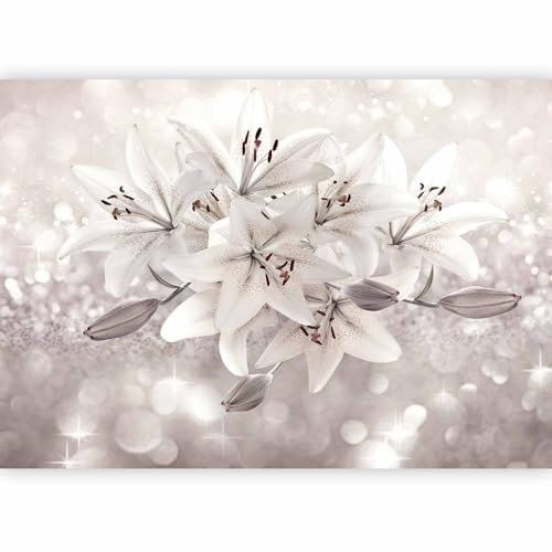 murando PREMIUM Papier peint Fleur Lys 350x256 cm Décoration Murale XXL Poster Tableaux Muraux Tapisserie Photo Flur Illusion d'optique Nature Motif végétal b-C-10285-a-a