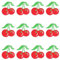 JKJF 12 Stück Kirsche Patches Kirsche Aufbügeln Bügelbild Kirsche Aufnäher Applikation Obst Stickerei Patches für Kleidung Rucksack Schuhe Jacke Jeans Hut Kleid