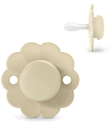 Suavinex, Schnuller für Babys 0/6 Monate, Runder Schnuller mit physiologischem Silikonsauger SX Pro, Symmetrisch, Superweich und Flexibel, respektiert die orale Entwicklung, Neugeborene, Wonder Gray
