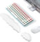 Wrist Rest Keyboard Mouse Set White Cloud Keyboard Wrist Rest Soft Memory Foam Palm Rest Keyboard Mouse with Non-Slip Pad Ergonomic Wrist Rest