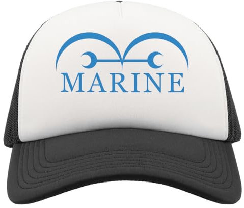 Atspauda Anime 221 Half Mesh Trucker Cap Baseballmütze Snapback Schwarz, Schwarz , Einheitsgröße