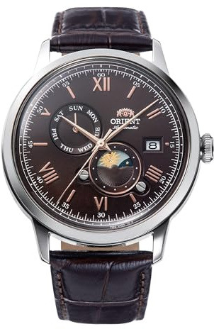 Orient Classic Bambino Sun & Moon Herren-Armbanduhr, automatisch, manuell, mechanisch, klassisch