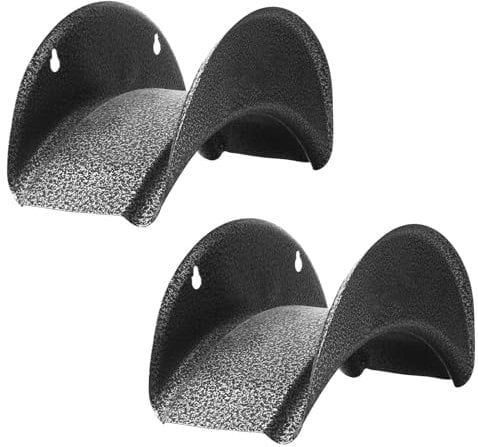 GARTOL Hose Hanger, Metal High Carbon Steel Wall-Mounted Hose Holder,Car Hose Bracket, for Yards Garden Farm,with Screws and Expansion Bolt Bracket(2pack Black)