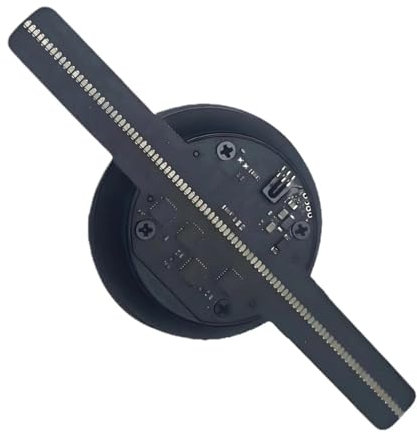 Proyector holográfico 3D de 14 cm con Ventilador de 5,5 Pulgadas y 128 Cuentas LED, Pantalla HD sin parpadeos. Alta Definizione
