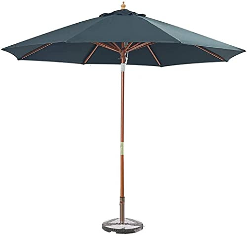 QYYZTQY terrasse en Bois Parasol de Patio pour extérieur, Plage, Piscine, Protection Solaire, sans Base