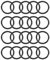 sourcing map 20St Metrische Nitrilkautschuk O-Ringe Dichtung, 15mm AD 12mm ID 1,5mm Breite