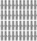 Confezione da 100 tasselli per muratura, 7 x 35 mm, in plastica resistente, per mattoni e cemento, materiale per edilizia, grigio
