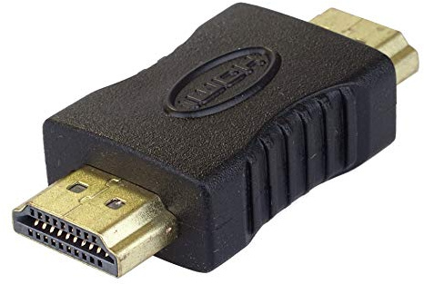 PremiumCord HDMI Kupplung Vergoldete Kontakte, HDMI Typ A Stecker auf Stecker - für Full HD 1080p, 3D, Farbe schwarz