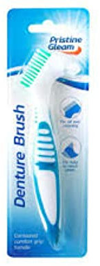 2-Pack Denture Toothbrushes for Cleaning & Care – Soft Bristles, Ergonomic Handle, Ideal for Dentures & Partials