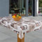 laro Wachstuch-Tischdecke Abwaschbar Garten-Tischdecke Wachstischdecke PVC Plastik-Tischdecken Eckig Meterware Wasserabweisend Abwischbar, Muster:Herzen beige. grau. braun, Größe:140x260
