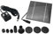 Pompa per Fontana Solare, Kit Pompa per Irrigazione del Giardino della Piscina dello Stagno del Pannello Solare Riloer 200L/H 7V, 1.2W