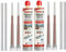 2x Fischer FIS VL 300 ml 2K Injektionsmörtel | Verbundmörtel | Chemiedübel Beton & Mauerwerk | inkl. 4x Mischer | Schwerlastbefestigung | Montagemörtel Klebeanker (2x 300ml) + 4 BTG Verlängerung