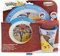 Set vajilla infantil reutilizable apta para microondas compuesta por vaso, plato, cuenco y cubiertos de Pokemon