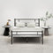 HOMERECOMMEND 4ft6 Double Bed Frames Metal Platform Bed Frame with Headboard and Footboard/Heavy Duty/Mattress Foundation/Under Bed Storage/Black