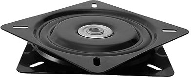 Drehteller Drehplatte 156x156mm Kugelgelagert Schwarz| bis 250Kg belastbar | z.B. für Drehsitze im Camper oder Boot, für Verkaufsständer, Drehkonsolen