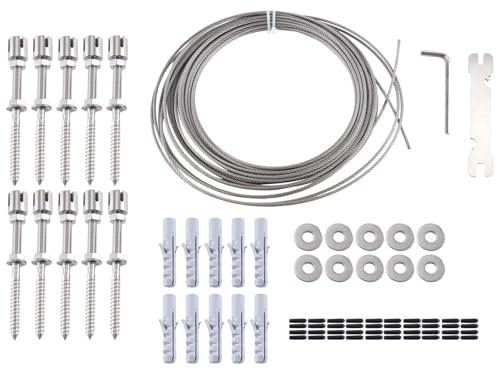 Kahdsvby 1 Set aus Rankgitter für Kletterpflanzen im Freien, Befestigung aus Edelstahl 316, Wandgitter, Grün, -A