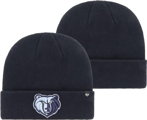 47 NBA Mütze für Erwachsene, Unisex, Primär-Logo, Team-Farbe, Einheitsgröße, Memphis Grizzlies Navy, Einheitsgr��e