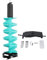 Cryfokt Elektrischer Eisbohrer-Bit, 20,32 cm, robuste Eisbohrer-Schneckenbohrer-Adapter zum Eisangeln, schlagfester Eisangel-Schlangenbohrer für tiefes Wasser, dickeres Eis