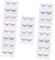 Housoutil 20 Paar Pailletten falsche Wimpern Glitzer-Wimpern Cosplay-Wimpern pestañas postizas naturales Glitzerwimpern farbige Wimpern Blumenaufkleber 3d Nachahmung von