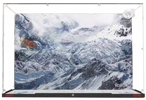 Caikbms Vitrine Acryl Kompatibel Mit Le-go 75192 Millennium Falcon Modell, Transparente Staubbox Zur Modellaufbewahrung Mit Hintergrund (Nur Vitrine) C