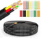 Wirelume 20AWG 6x0,5 mm² Cavo elettrico 6 conduttori 5V/12V/24V Filo di alimentazione in PVC intrecciato 30FT/9,14M Fili elettrici in rame stagnato a bassa tensione Guaina rotonda Parete sottile