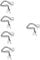 Gatuida 5pcs Pin Dash Cam Extension Cable Rear View Camera Extension Wire for Audio Video Transmission Cars