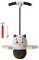 Amagogo Vieh-Pogoball mit Licht, Pogo Jump Kinder Rutschfestes Zubehör Starker Griff Pogo Hüpfball Pogo Stick Jump für Outdoor, Weiß