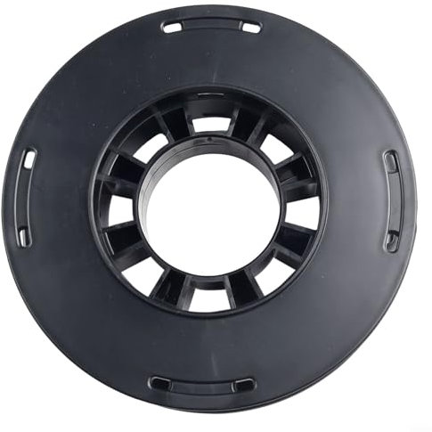 Yhenlovtt Cable Reel, Empty Cable Wire Wrap Reel Drum, Black, 150mm, 115g