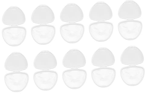10 Stück Schnullerbox für Babys, Pp, Transparent, mit Schnappverschluss | Aufbewahrungsbox für Unterwegs und Hause, für Schnuller und Silikon Schnuller, Schutz vor Schmutz