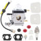Kadryxon Vergaser mit Luftfilter Benzinfilter Schlauch für 2-Takt Mantis Gartenfräse 7222 7222E 7222M 7225 7230 7234 7240 7920 7924 SV-5 C/2 SV-4B Ersetzt C1U-K54A,12520011822,12520013122,12520013123