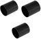 PVC Pipe Coupling, 50mm, Black, Solvent Weld Waste Fittings, Pack of 3