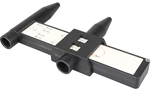 Bacar Automative Rad Reifen Felge Bolzen Lineal PCD Messung Werkzeug PCD Lineal, 4 5 6 8 Löcher Lug Bolzen Muster Gauge