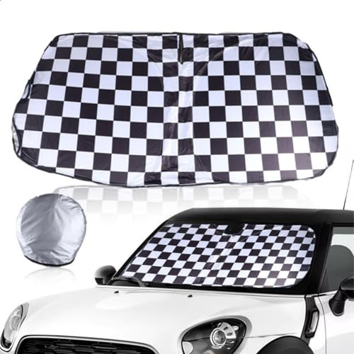 Parasol para parabrisas de coche para MINI Cooper F66 2024 +, bloquea el 99% del calor esencial del verano (para MINI Cooper F66 2024 + parasol)